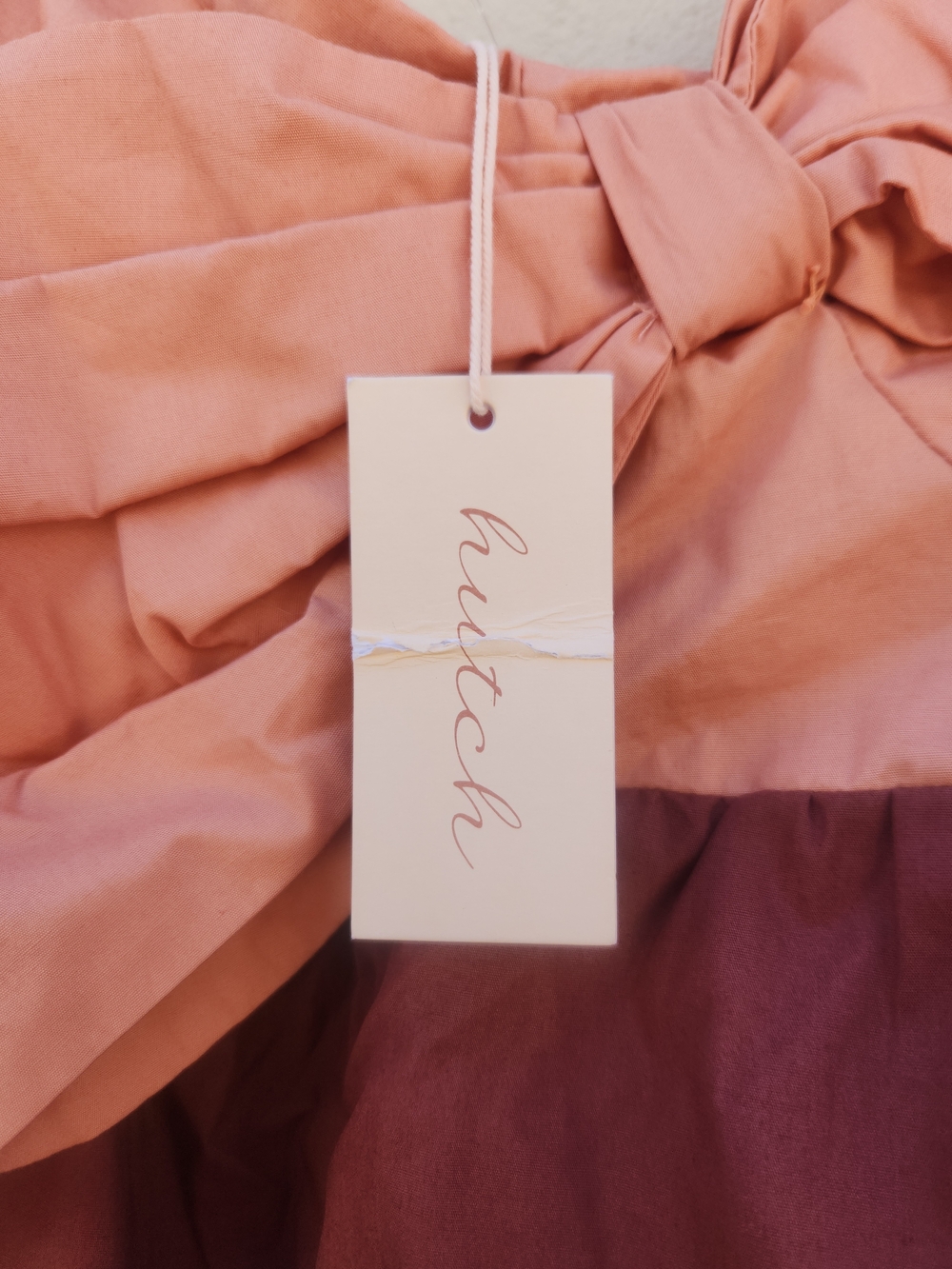 ANTHROPOLOGIE Hutch Olani Two-Tone Pink Bow Maxi Dress NEW NWT - Picture 5 of 7